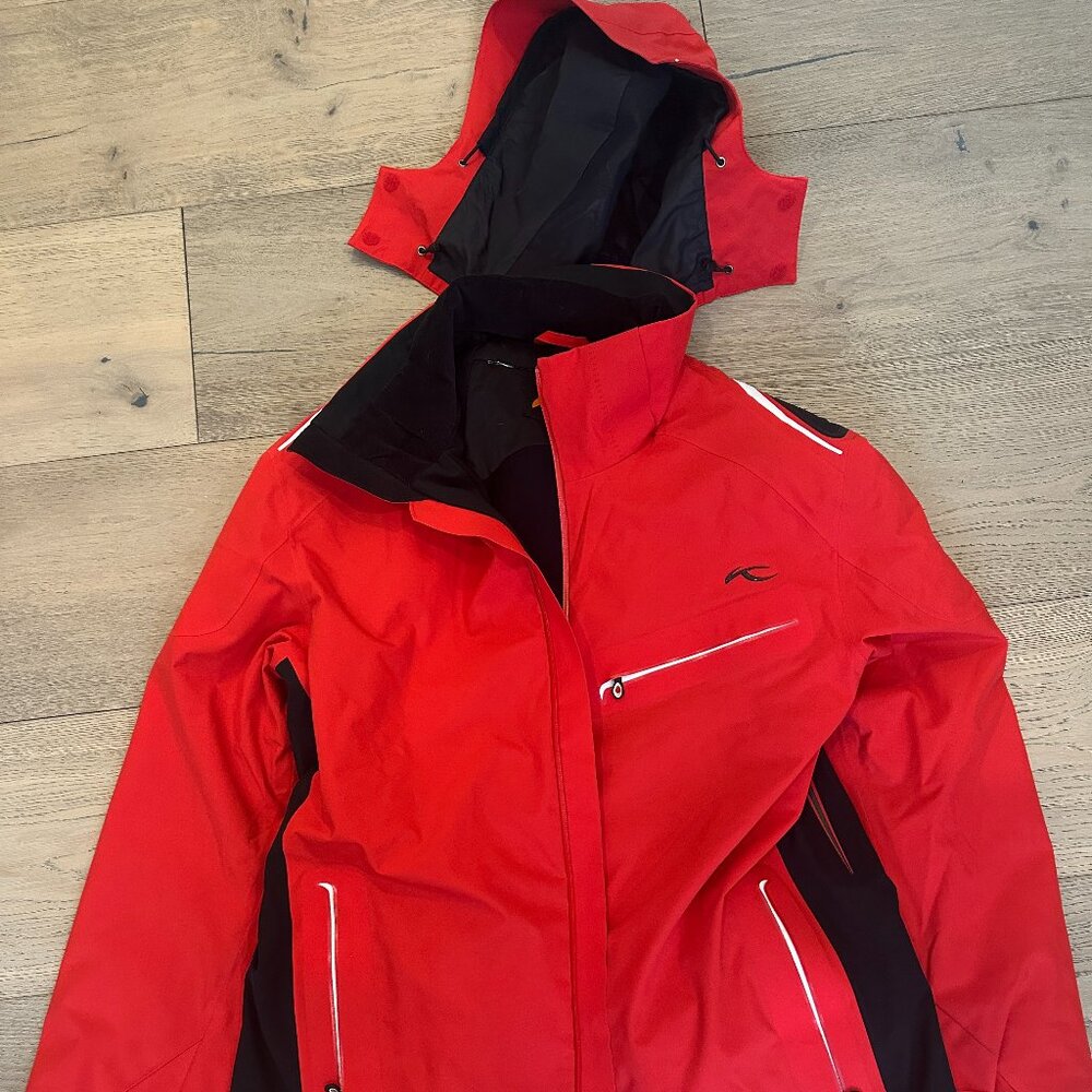 Kjus Lasse Mens Ski Coat Dermizax Size XL Red